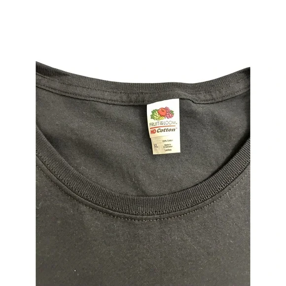 Fruit of the Loom Betty Boop T-Shirt Ladies XL Black Excellent Biker Graphic - Picture 3 of 5